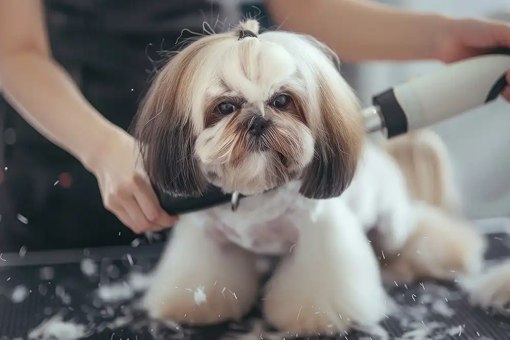 Freshly groomed dog at Zen Dog Grooming in Kettering